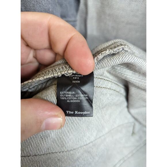 The Kooples Men's Grey Denim Jacket Button Down Pockets Size Medium - Picture 10 of 10